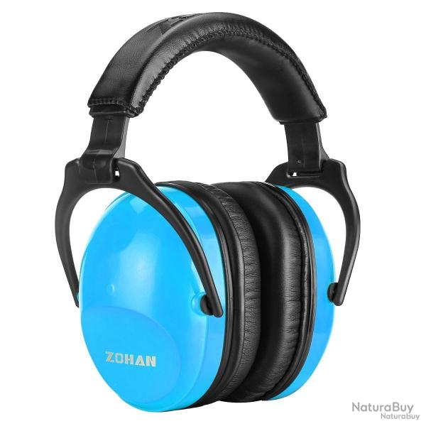 CASQUE ANTIBRUIT POUR ENFANT ZOHAN - NRR 22dB - BLEU - LIVRAISON GRATUITE