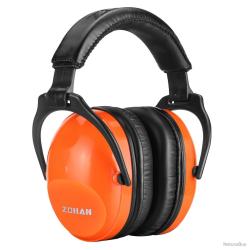 CASQUE ANTIBRUIT POUR ENFANT ZOHAN - NRR 22dB - ORANGE - LIVRAISON GRATUITE