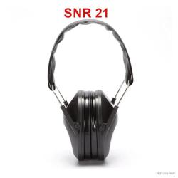 CASQUE ANTIBRUIT SNR 21 POUR CHASSE / TIR - NOIR - LIVRAISON GRATUITE