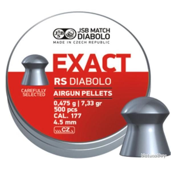 Bo�te de 500 plombs JSB Diabolo Exact RS - Cal. 4.5