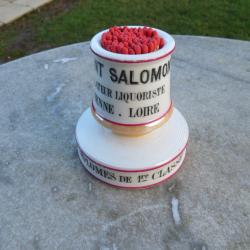 Ancien pyrog&egrave;ne publicitaire"VINCENT SALOMON-Distillateur Liquoriste"de Bistrot/Estaminet(Vers 1900)