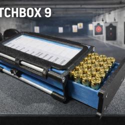 Bo&icirc;te &agrave; munitions 9mm MATCHBOX 9 bleu  Organisation rechargeur