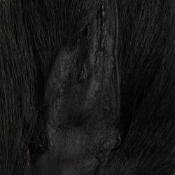 Bucktail queue de daim Large Noir