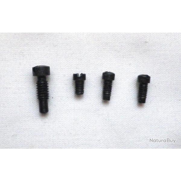 Pour revolvers Smith & Wesson : vis de la plaque de recouvrement et vis du ressort de tension