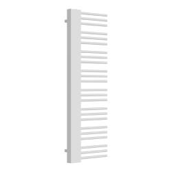 Radiateur s&egrave;che-serviettes chauffage salle de bain 50 mm acier 146 x 45 cm blanc 03_0010404