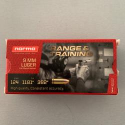 Boite de douilles neutralis&eacute;es 9mm Para Norma