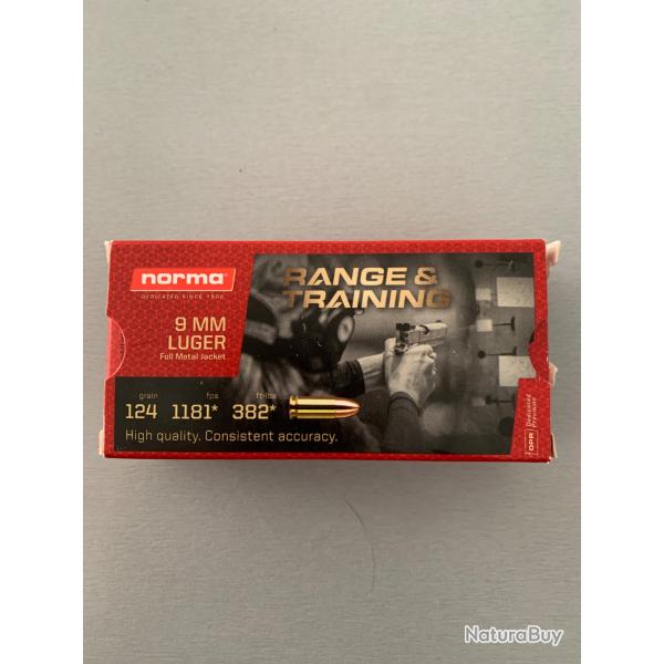 Boite de douilles neutralis�es 9mm Para Norma