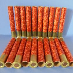 SUPERBE LOT DE 20 DOUILLES ANCIENNES MANUFRANCE CAL.410  POUR LA  COLLECTION