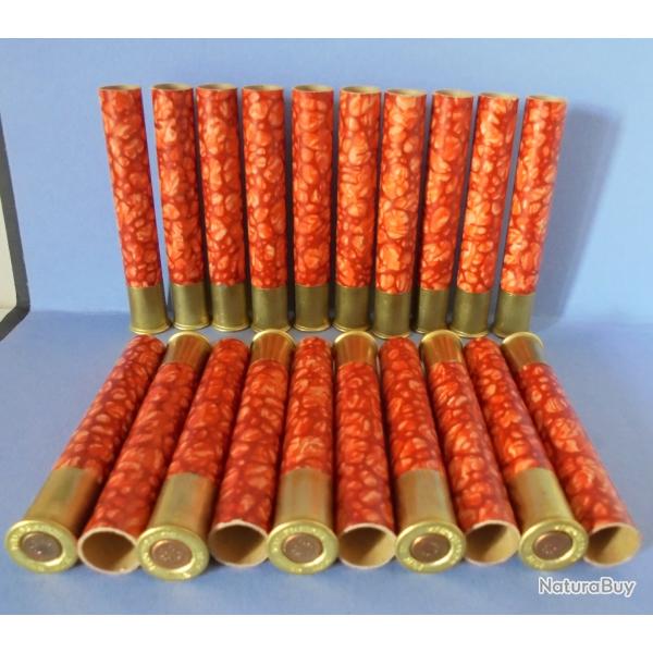 SUPERBE LOT DE 20 DOUILLES ANCIENNES MANUFRANCE CAL.410  POUR LA  COLLECTION