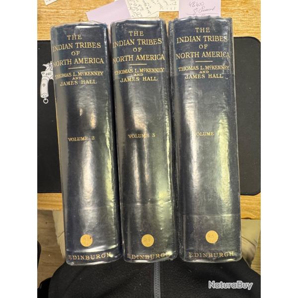 indian tribes of north america mc kenney& hall john grant 3 volumes