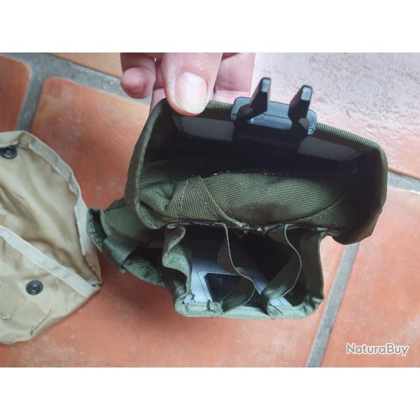 MILITARIA -  une trousse porte cartouches et un porte chargeur marqu� US