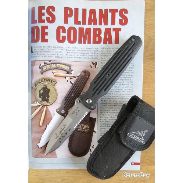 Couteau militaire pliant GERBER " Applegate Fairbairn Combat " (2006) .