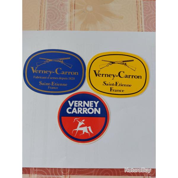 VEND LOT D'AUTOCOLLANTS VERNEY-CARRON NEUF.