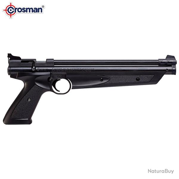 Pistolet Crosman P1322 Black Classic air comprim� calibre 5.5mm - 9 Joules + Bo�te de plombs diabolo
