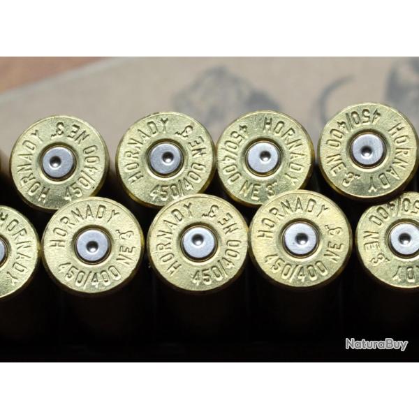 PROMO ! 2 Boites de 20 �tuis .450-400 NITRO EXPRESS Hornady  tir�es une fois ,jamais recharg�es