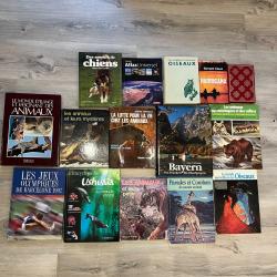 Lot de 15 livres culturels et animaux