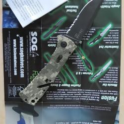SOG couteau de poche EDC  " TF-10 TRIDENT " .
