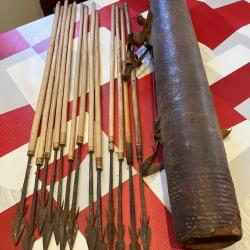 Carquois vintage peau de ch&egrave;vre