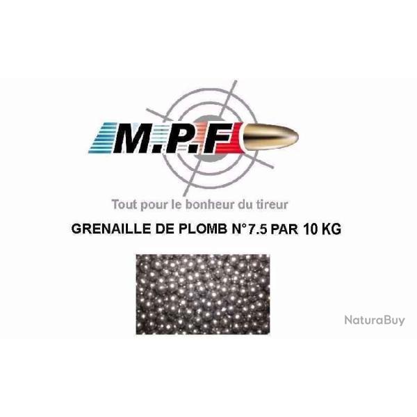 Grenaille de plomb durci n�7.5 par 15 Kg  BallesMPFpro vous offre les frais de port