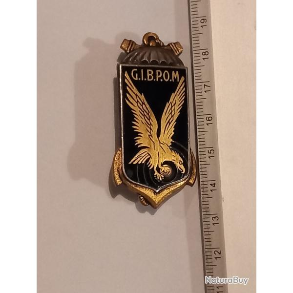 Insigne du groupement d'instruction de la brigade parachutiste d'Outre-Mer (GIBPOM) - Drago