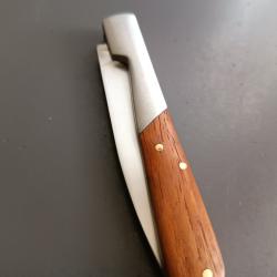 COUTEAU VENDETTA CORSE, manche en bois
