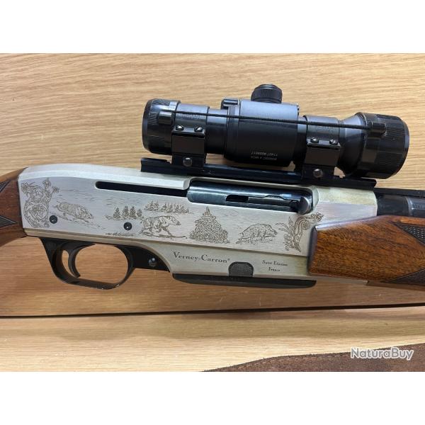 Carabine semi automatique verney Carron cal7x64 avec son aimpoint .
