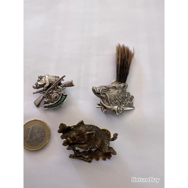 Vends lot  de broche sanglier