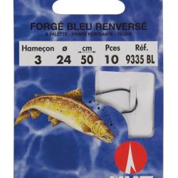 Bas de ligne hame&ccedil;ons VMC forg&eacute; bleu renvers&eacute; N&deg;10/16 par 10