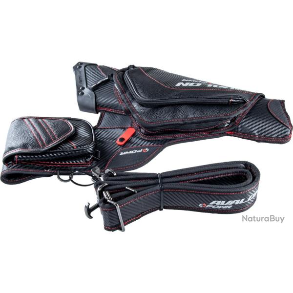 Carquois Avalon POWR 3 poches Gaucher (LH) Noir/Noir