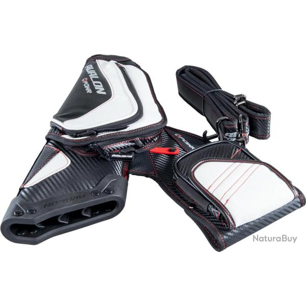 Carquois Avalon POWR 3 poches Gaucher (LH) Noir/Blanc