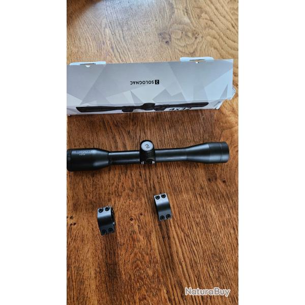Lunette  hs solognac 4x32 et colliers25,4  rail 11 mm