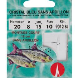 Hame&ccedil;ons mont&eacute;s RAGOT cristal bleu sans ardillon n&deg;16/10