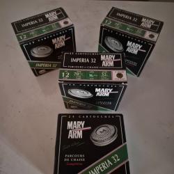 Cartouches MARY ARM IMPERIACalibre 12 /70 culot de 16 mm32g  plombs N&deg;7Parcours Chasse Comp&eacute;titio