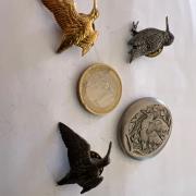 Broche Art Déco Griffon En Bakélite Ou Galalithe – Occasion, Métal Laiton, Style Vintage