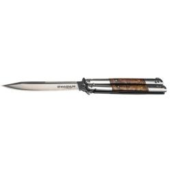 Couteau papillon Boker magnum Balisong Wood Large