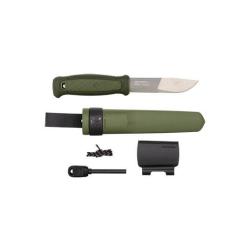 Couteau fixe Morakniv Kansbol avec Kit de survie - Vert