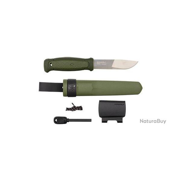 Couteau fixe Morakniv Kansbol avec Kit de survie - Vert