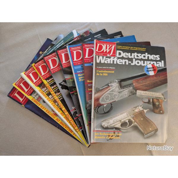 Deutsches Waffen Journal - Lot de 9 revues ( DWJ 1 )