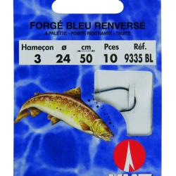Bas de ligne hame&ccedil;ons VMC forg&eacute; bleu renvers&eacute; N&deg;6/22 par 10