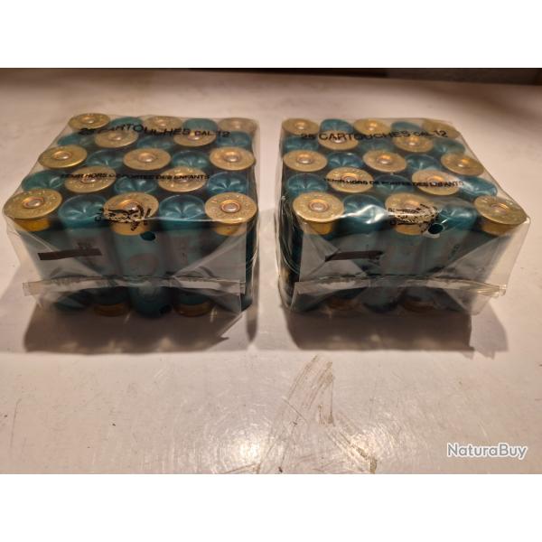 Cartouches MARY ARM 2 Bo�tes sachet de 25 cartouches ,calibre 12/70 en 28grammesBourre a jupe