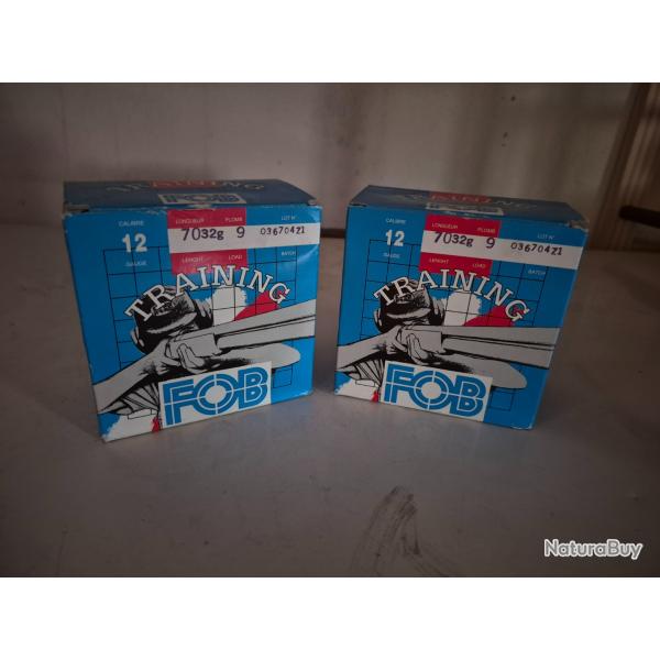 Cartouches FOB TRAININGCalibre 12/70  N�plombs 9mmEn 32grammes