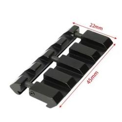 Convertisseur  de 11 mm &agrave; 22mm picatinny  4 slots