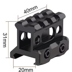 Support sur&eacute;l&eacute;vation picatinny