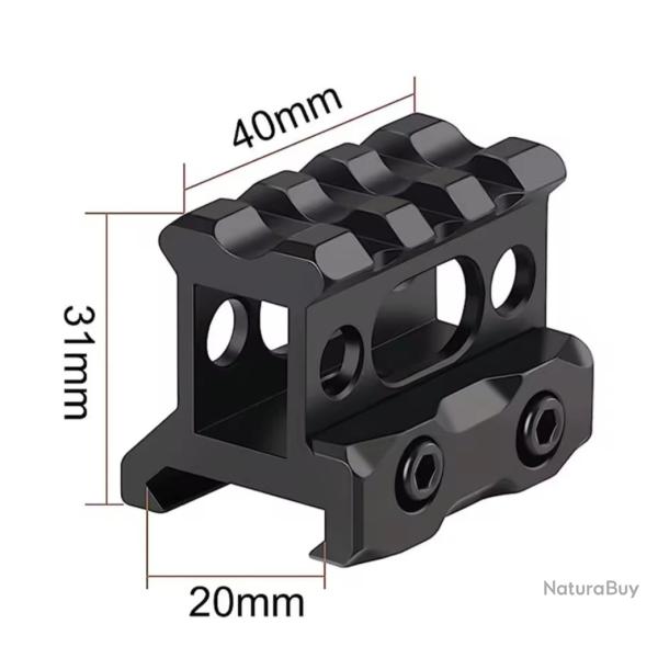 Support sur�l�vation picatinny