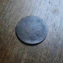 monnaie 5 centimes  1897 A