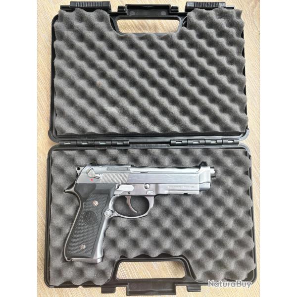 r�plique GBB Beretta M9 chrom� (ench�res � 1� sans prix de r�serve)