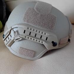 ENCHERE A VERITABLE CASQUE BALISTIQUE PARE BALLES MICH NIVEAU IIIA TAILLE 54/62 COYOTE