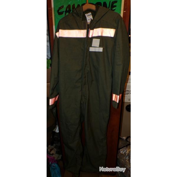 COMBINAISON DE TRAVAIL AVEC CAPUCHE DE L'ARMEE DE TERRE FRANCAISE  , ORIGINE FRANCE  ,TAILLE 92 SOIT