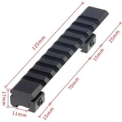 Adaptateur rail 11mm to 22mm picatinny  carabine &agrave; verrou