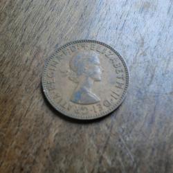 monnaie halfe penny elizabeth II   1959